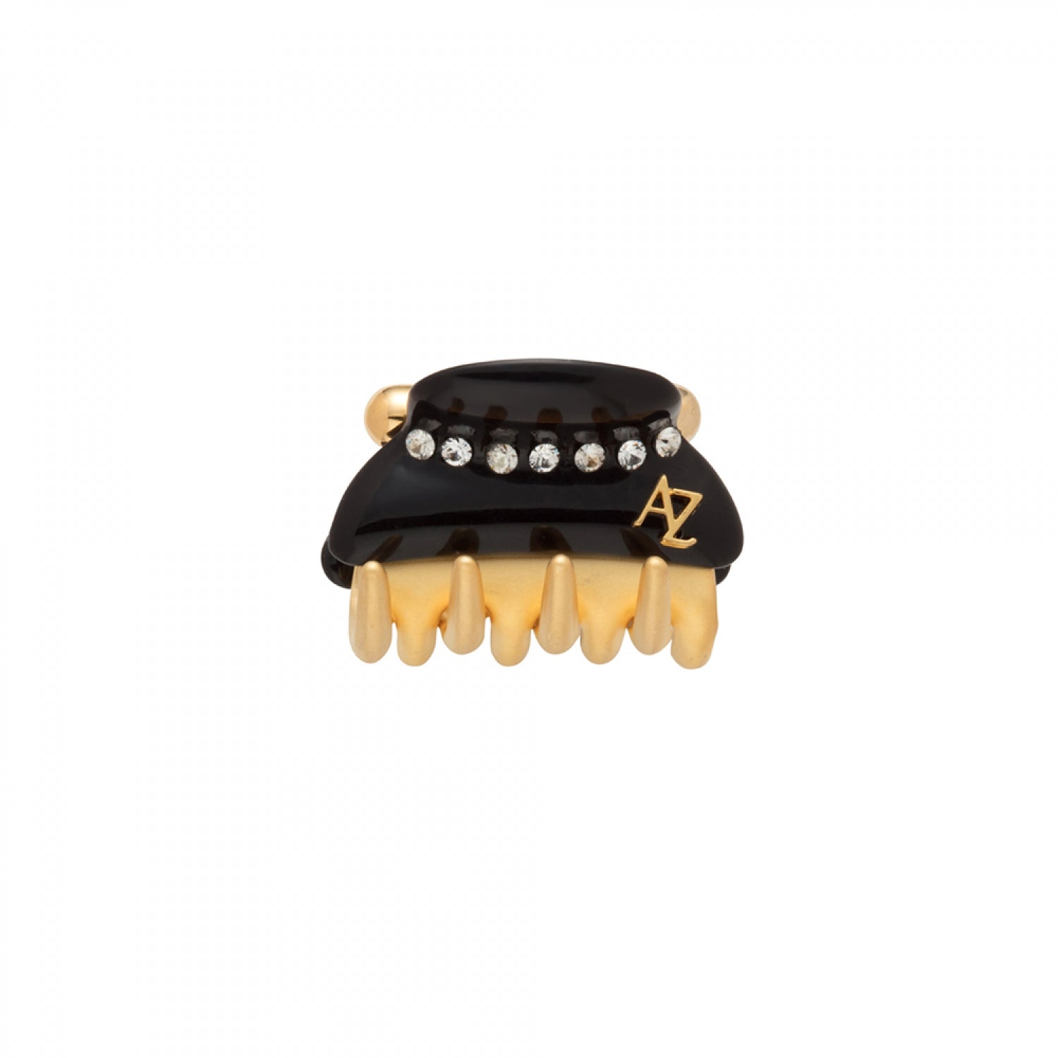 Mini size gold teeth crazy crab decorated with European crystals