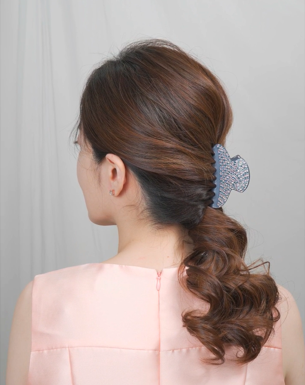 Low Twisted Ponytail