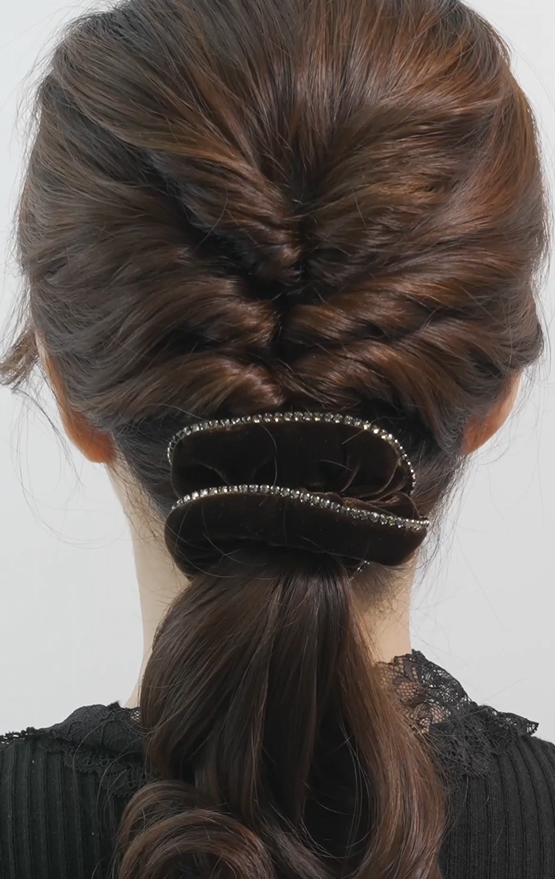 Cascading Twisted Ponytail