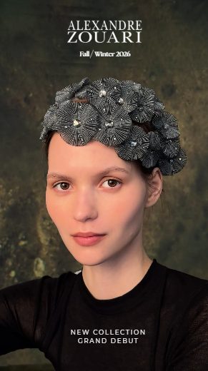 Misty Bloom Hair Accessories Collection: Italian Haute Couture Pleating in Full Bloom