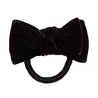 Silk velvet bow pony elastic