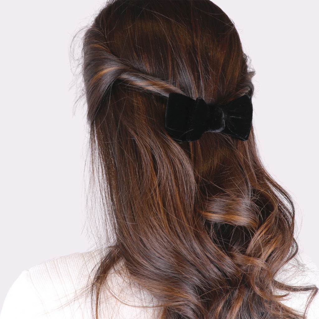 8 cm auto silk velvet bow